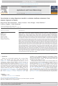 Cover page: Uncertainty in using dispersion models to estimate methane emissions from manure lagoons in dairies