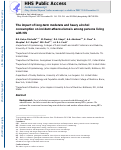 Cover page: The impact of long-term moderate and heavy alcohol consumption on incident atherosclerosis among persons living with HIV