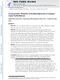 Cover page: Socioeconomic Predictors of Incident Depression in Systemic Lupus Erythematosus