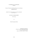 Cover page: Frontier Problems in Modeling Dynamic Social Systems