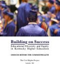 Cover page: Building on Success: Educational Diversity and Equity in Kentucky Higher Education