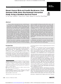 Cover page: Breast Cancer Risk and Insulin Resistance: Post Genome-Wide Gene–Environment Interaction Study Using a Random Survival Forest