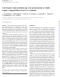 Cover page: Leaf, branch, stand and landscape scale measurements of volatile organic compound fluxes from U.S. woodlands