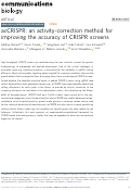 Cover page: acCRISPR: an activity-correction method for improving the accuracy of CRISPR screens.