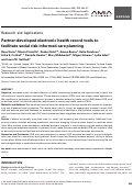 Cover page: Partner-developed electronic health record tools to facilitate social risk-informed care planning.