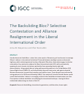 Cover page of The Backsliding Bloc? Selective Contestation and Alliance Realignment in the Liberal International Order