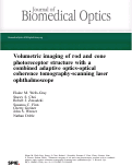 Cover page: Volumetric imaging of rod and cone photoreceptor structure with a combined adaptive optics-optical coherence tomography-scanning laser ophthalmoscope