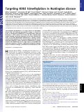 Cover page: Targeting H3K4 trimethylation in Huntington disease.