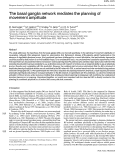 Cover page: Basal ganglia network mediates the control of movement amplitude