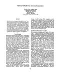 Cover page: Multi-Level Analysis of Memory Dissociations