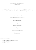 Cover page: Optimal Market Participation of Energy Resources in the Wholesale Electricity Markets: An Optimization-Based and Data-Driven Approach