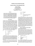 Cover page: A Model of Conversation Processing Based on Micro Conversational Events