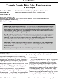 Cover page: Traumatic Anterior Tibial Artery Pseudoaneurysm: A Case Report