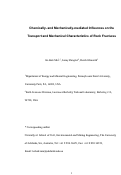 Cover page: Chemically- and mechanically-mediated influences on the transport and mechanical characteristics of rock fractures