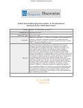 Cover page: A Brief Social-Belonging Intervention in the Workplace: Evidence from a Field Experiment