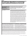 Cover page: Groundwater-dependent ecosystem map exposes global dryland protection needs.