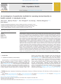 Cover page: An investigation of quantitative methods for assessing intersectionality in health research: A systematic review