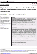 Cover page: Diagnosis, management, and outcome of urethral obstruction secondary to the capsule associated with the artificial urethral sphincter device.