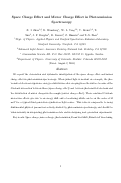 Cover page: Space charge effect and mirror charge effect in photoemission 
spectroscopy