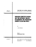 Cover page: Nonlinear Geometric Material and Time Dependent Analysis of Reinforced and Prestressed Concrete Slabs and Panels