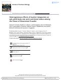 Cover page: Heterogeneous effects of market integration on sub-adult body size and nutritional status among the Shuar of Amazonian Ecuador
