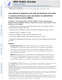 Cover page: Associations of adipokine levels with the prevalence and extent of valvular and thoracic aortic calcification: The Multi-Ethnic Study of Atherosclerosis (MESA)