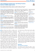 Cover page: Urine Epidermal Growth Factor and Kidney Function Decline in Middle-Aged Adults.