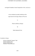 Cover page: An Organic Foundation: Sound Composition in Titus Andronicus