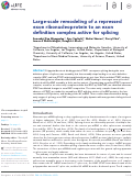 Cover page: Large-scale remodeling of a repressed exon ribonucleoprotein to an exon definition complex active for splicing