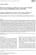 Cover page: Fluorescence diagnostics of Helicobacter pylori-infected human gastric mucosa: Establishing technique and validity