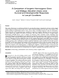 Cover page: A Comparison of Isogenic Homozygous Clone and Wildtype Zebrafish (Danio rerio): Survival and Developmental Responses to Low pH Conditions