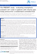 Cover page: The PREEMPT study - evaluating smartphone-assisted n-of-1 trials in patients with chronic pain: study protocol for a randomized controlled trial.