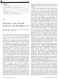 Cover page: Response to Dr Fried &amp; Dr Kievit, and Dr Malhi et al.