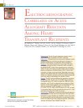 Cover page: Electrocardiographic Correlates of Acute Allograft Rejection Among Heart Transplant Recipients.