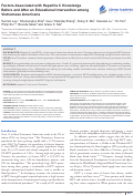 Cover page: Factors Associated with Hepatitis C Knowledge before and after an Educational Intervention among Vietnamese Americans