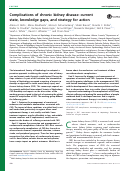 Cover page: Complications of chronic kidney disease: current state, knowledge gaps, and strategy for action