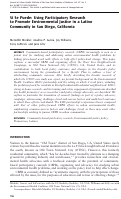 Cover page: Sí Se Puede: Using Participatory Research to Promote Environmental Justice in a Latino Community in San Diego, California