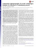 Cover page: Comparative phylogeography of oceanic archipelagos: Hotspots for inferences of evolutionary process