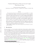 Cover page: Penalized estimation of directed acyclic graphs from discrete data