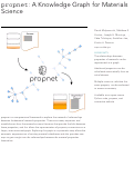 Cover page: propnet: A Knowledge Graph for Materials Science