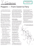 Cover page of Peppers - From Sweet to Fiery