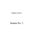 Cover page: Sonata No. 3