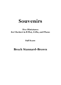 Cover page: Souvenirs