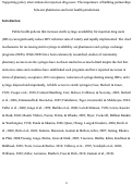 Cover page: Supporting policy interventions for injection drug users: The importance of building partnerships  between pharmacies and local health jurisdictions