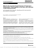 Cover page: What Are the Long-term Surgical Outcomes of Compressive Endoprosthetic Osseointegration of the Femur with a Minimum 10-year Follow-up Period?