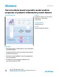 Cover page: Gut-microbiota-based ensemble model predicts prognosis of pediatric inflammatory bowel disease.