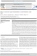 Cover page: Effects of scleral-lens oxygen transmissibility on corneal thickness: A pilot study