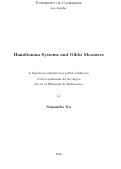 Cover page: Hamiltonian Systems and Gibbs Measures