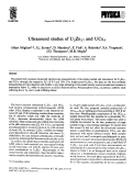 Cover page: Ultrasound studies of U2Zn17 and UCu5