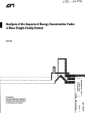 Cover page: Analysis of the Impacts of Energy Conservation Codes in New Single-Family Homes